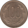 Монета. Чили. 100 песо 1998 год. ав.