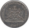 Монета. Тринидад и Тобаго. 10 центов 2007 год. ав.