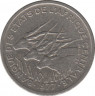 Монета. Центральноафриканский экономический и валютный союз (ВЕАС). 50 франков 1977 год. (Габон - D). ав.