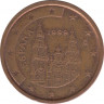 Монета. Испания. 2 цента 1999 год. ав.