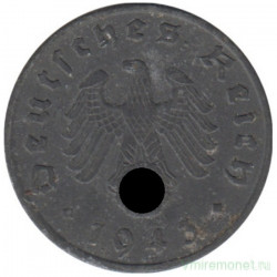 Монета. Германия. Третий Рейх. 1 рейхспфенниг 1943 год. Монетный двор - Берлин (А).