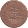 Монета. Южно-Африканская республика (ЮАР). 1 пенни 1930 год. ав.