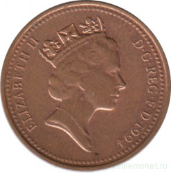 Монета. Великобритания. 1 пенни 1994 год.