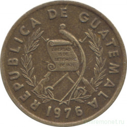 Монета. Гватемала. 1 сентаво 1976 год.