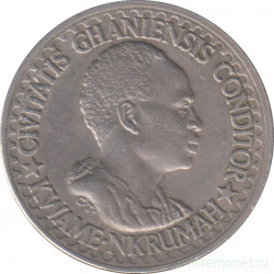 Монета. Гана. 25 песев 1965 год.