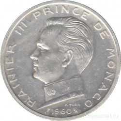 Монета. Монако. 5 франков 1960 год.