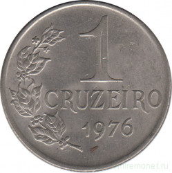 Монета. Бразилия. 1 крузейро 1976 год.