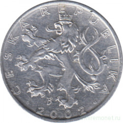 Монета. Чехия. 50 геллеров 2002 год.