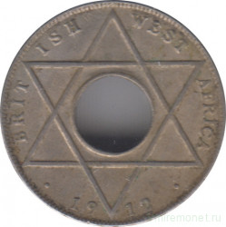 Монета. Британская Западная Африка. 1/10 пенни 1912 год.