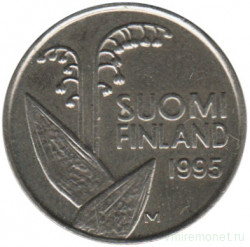 Монета. Финляндия. 10 пенни 1995 год.