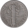 Монета. США. 10 центов 1945 год. рев.