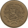 Аверс. Монета. Финляндия. 10 марок 1937 год.