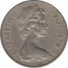 Монета. Фиджи. 20 центов 1979 год. ав.
