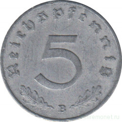Монета. Германия. Третий Рейх. 5 рейхспфеннигов 1941 год. Монетный двор - Вена (B).