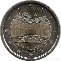 Монета. Испания. 2 евро 2011 год. Наследие ЮНЕСКО - Гранада.