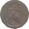 Монета. Австралия. 50 центов 1973 год. ав.