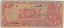 Банкнота. Никарагуа. 10 кордоб 1979 год. Тип 134.