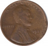 Монета. США. 1 цент 1925 год. ав.