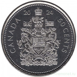 Монета. Канада. 50 центов 2024 год. 