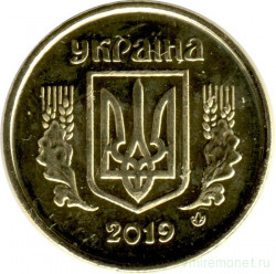 Монета. Украина. 10 копеек 2019 год.