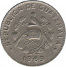Монета. Гватемала. 5 сентаво 1969 год. ав.