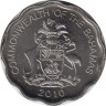 Монета. Багамские острова. 10 центов 2010 год. рев.