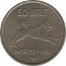  Монета. Норвегия. 50 эре 1961 год. ав.