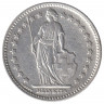 Монета. Швейцария. 1 франк 1945 год.