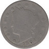 Монета. США. 5 центов 1904 год. ав.