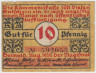 Бона. Нотгельд. Германия. Город Детмольд. 10 пфеннигов 1920 год. Вариант 268.2.а.