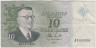 Банкнота. Финляндия. 10 марок 1963 год. Тип 104r(51). ав.