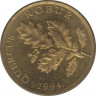  Монета. Хорватия. 5 лип 1994 год. ав.