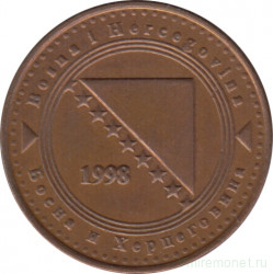 Монета. Босния и Герцеговина. 10 фенингов 1998 год.