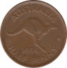 Монета. Австралия. 1/2 пенни 1954 год. ав.