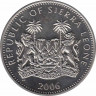 Монета. Сьерра-Леоне. 1 доллар 2006 год. Шимпанзе. рев.