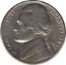  Монета. США. 5 центов 1985 год. Монетный двор P. ав.