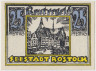 Бона. Нотгельд. Германия. Город Росток. 25 пфеннигов 1922 год. Вариант 1138.1.2. ав.