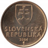 Монета. Словакия. 1 крона 2004 год.