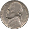 Аверс. Монета. США. 5 центов 1941 год.