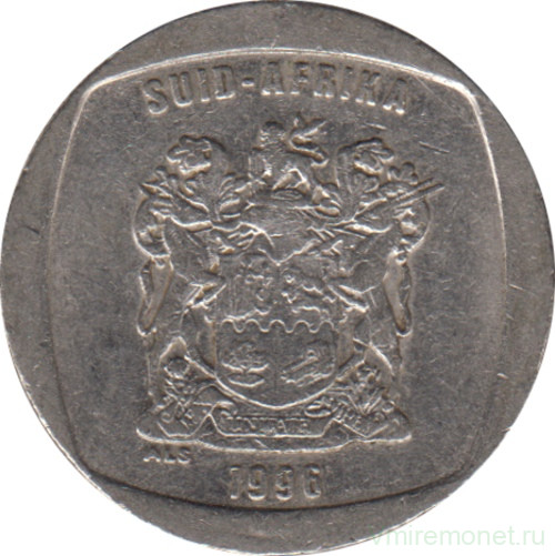 Монета. Южно-Африканская республика (ЮАР). 1 ранд 1996 год.