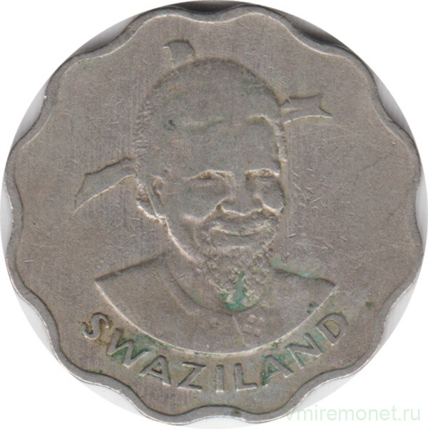 Монета. Свазиленд. 50 центов 1975 год.