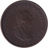 Монета. Великобритания. 1 фартинг 1799 год.