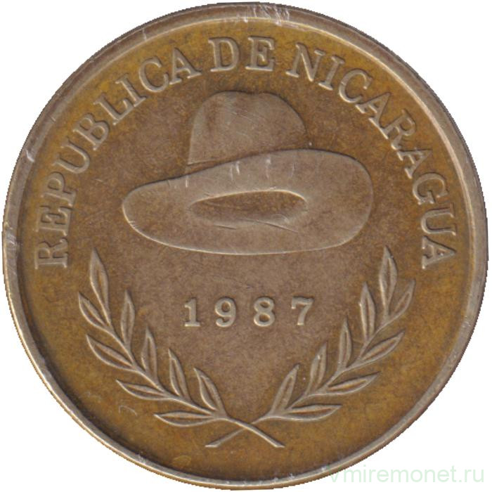 Монета. Никарагуа. 50 сентаво 1987 год.