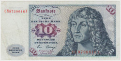 Банкнота. Германия. ФРГ. 10 марок 1980 год. Тип B.