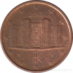 Монета. Италия. 1 цент 2012 год.