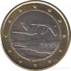 Монета. Финляндия. 1 евро 1999 год.