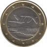 Монета. Финляндия. 1 евро 1999 год. ав.