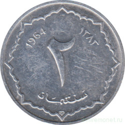 Монета. Алжир. 2 сантима 1964 год.