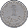 Монета. Парагвай. 1 песо 1938 год. рев.