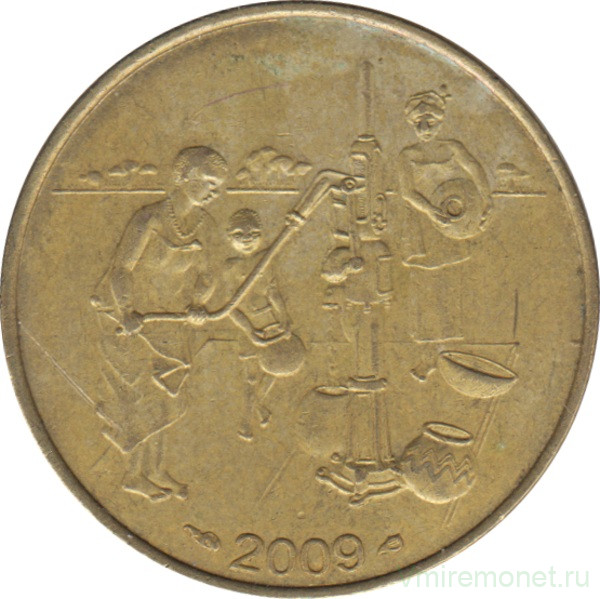 Монета. Западноафриканский экономический и валютный союз (ВСЕАО). 10 франков 2009 год.